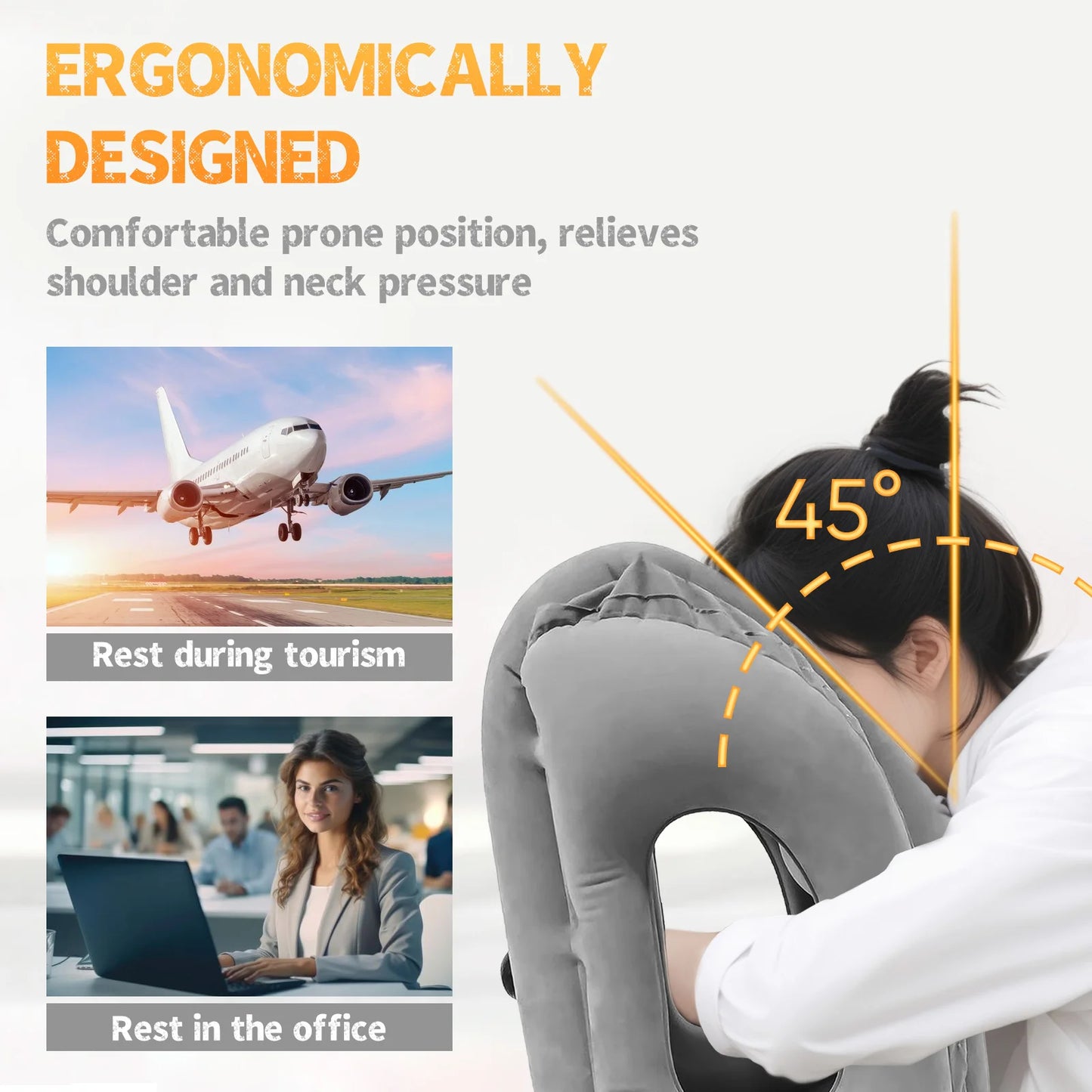 Inflatable Travel - Airplane Pillow